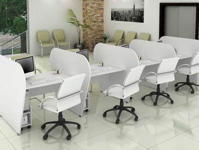 Baia de atendimento curva