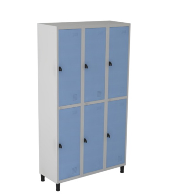 Roupeiro de aço com 06 portas grandes