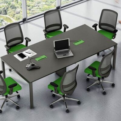 Mesa de reunião retangular